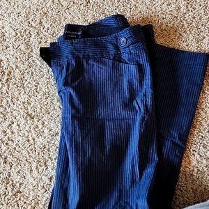Banana Republic Navy Stiped Slacks